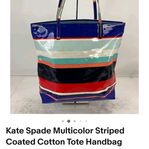 Kate Spade Daycation Bon Tropc Stripe Tote. - Picture 4 of 4